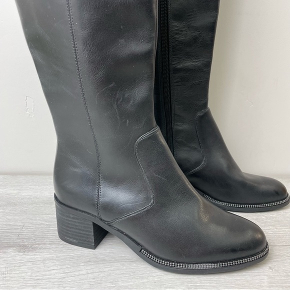 𝅺FRANCO SARTO LUCIANNA BLOCK HEEL TALL BOOT SIZE 6.5 - Picture 3 of 13